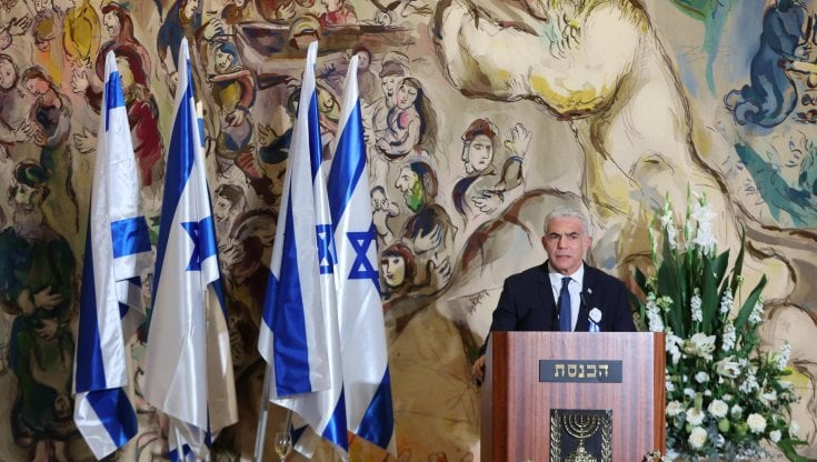 Il premier israeliano uscente Yair Lapid