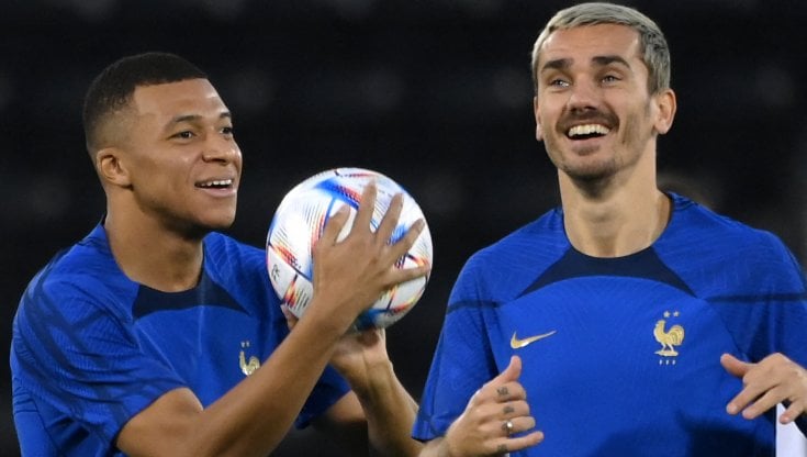 Mbapp&eacute; e Griezmann
