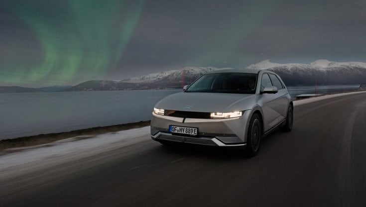 Ioniq 5, e in Norvegia  fu luce per le renne (non di Babbo Natale)