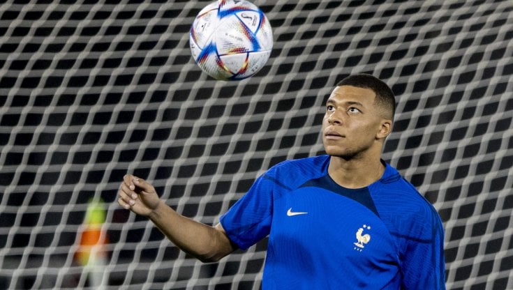Kylian Mbapp&eacute; in allenamento
