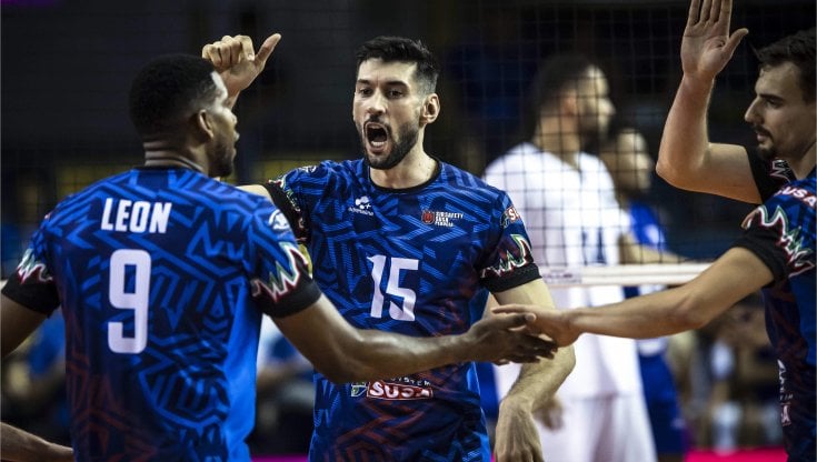 I giocatori di Perugia esultano