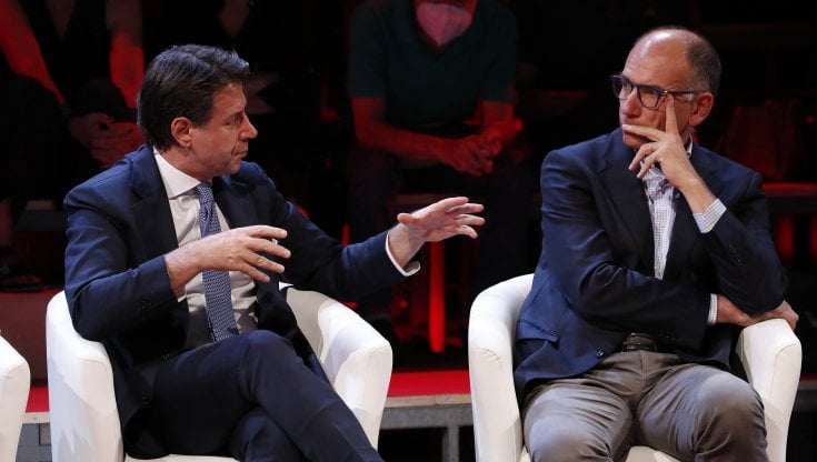Giuseppe Conte ed Enrico Letta