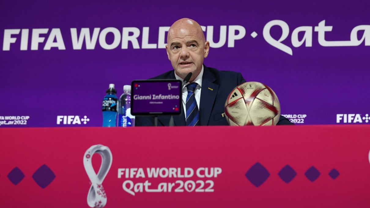 Infantino: "Il miglior mondiale di sempre. I diritti umani? Viene prima chi vuole godersi il calcio". No a messaggio di Zelenski prima della finale