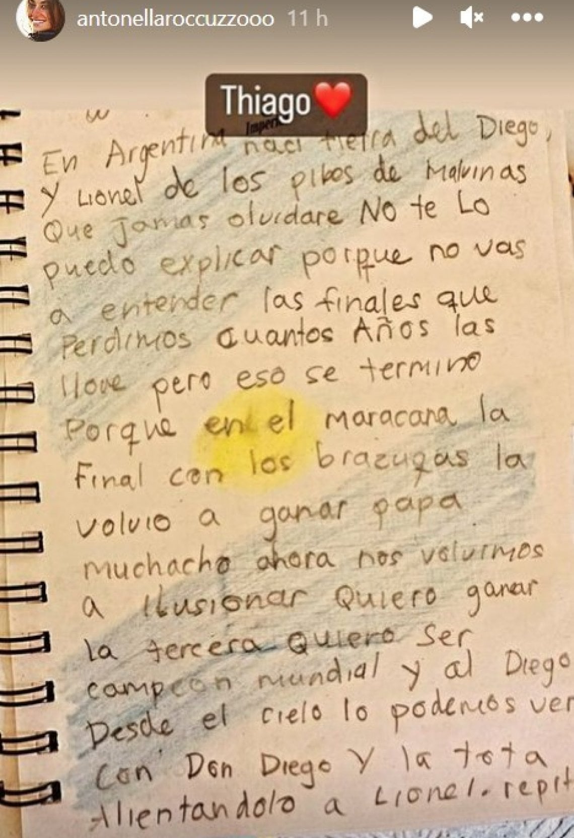 La storia Instagram di Antonella Roccuzzo, moglie di Lionel Messi