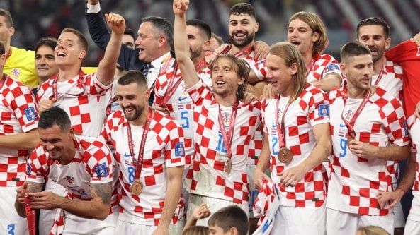 Croazia ancora sul podio mondiale, battuto il Marocco 2-1 nella finalina