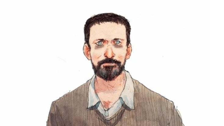 Michele Serra in un disegno di Gipi