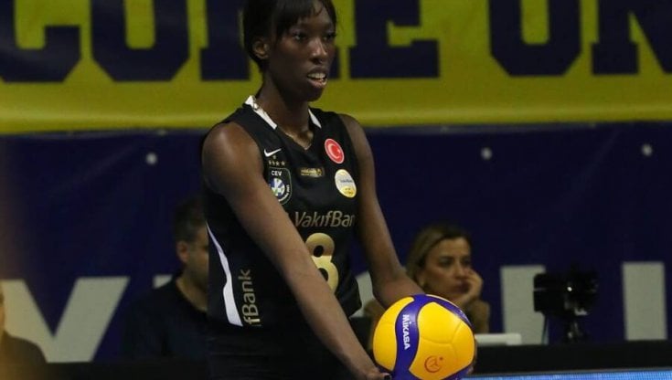 Paola Egonu con la maglia del Vakifbank