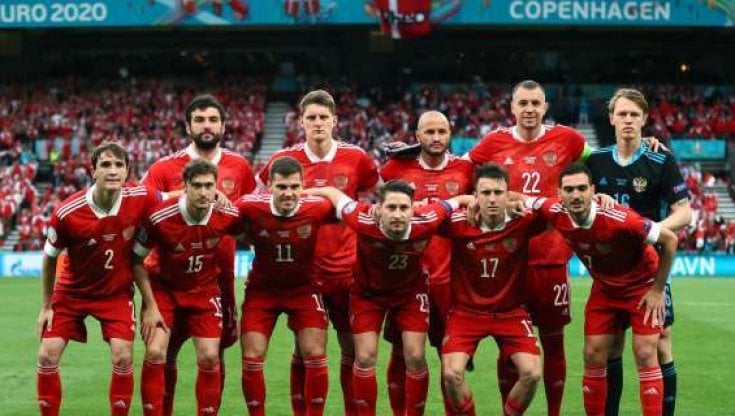La nazionale russa agli Europei dello scorso anno