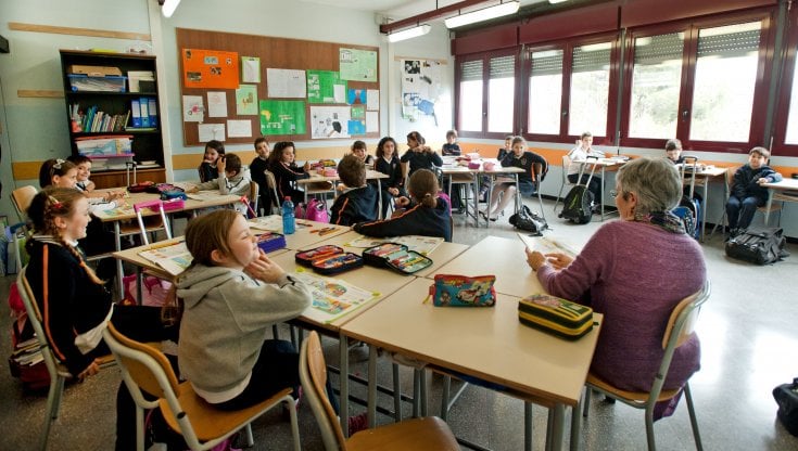 Una lezione all&rsquo;Istituto Massimo di Roma (Pierpaolo Scavuzzo / Agf)