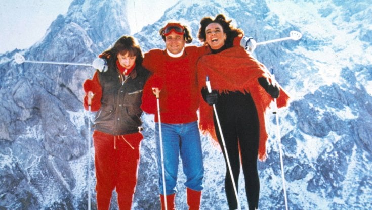 Una scena del film "Vacanze di Natale" dei fratelli Vanzina con, tra gli altri, Jerry Cal&agrave;