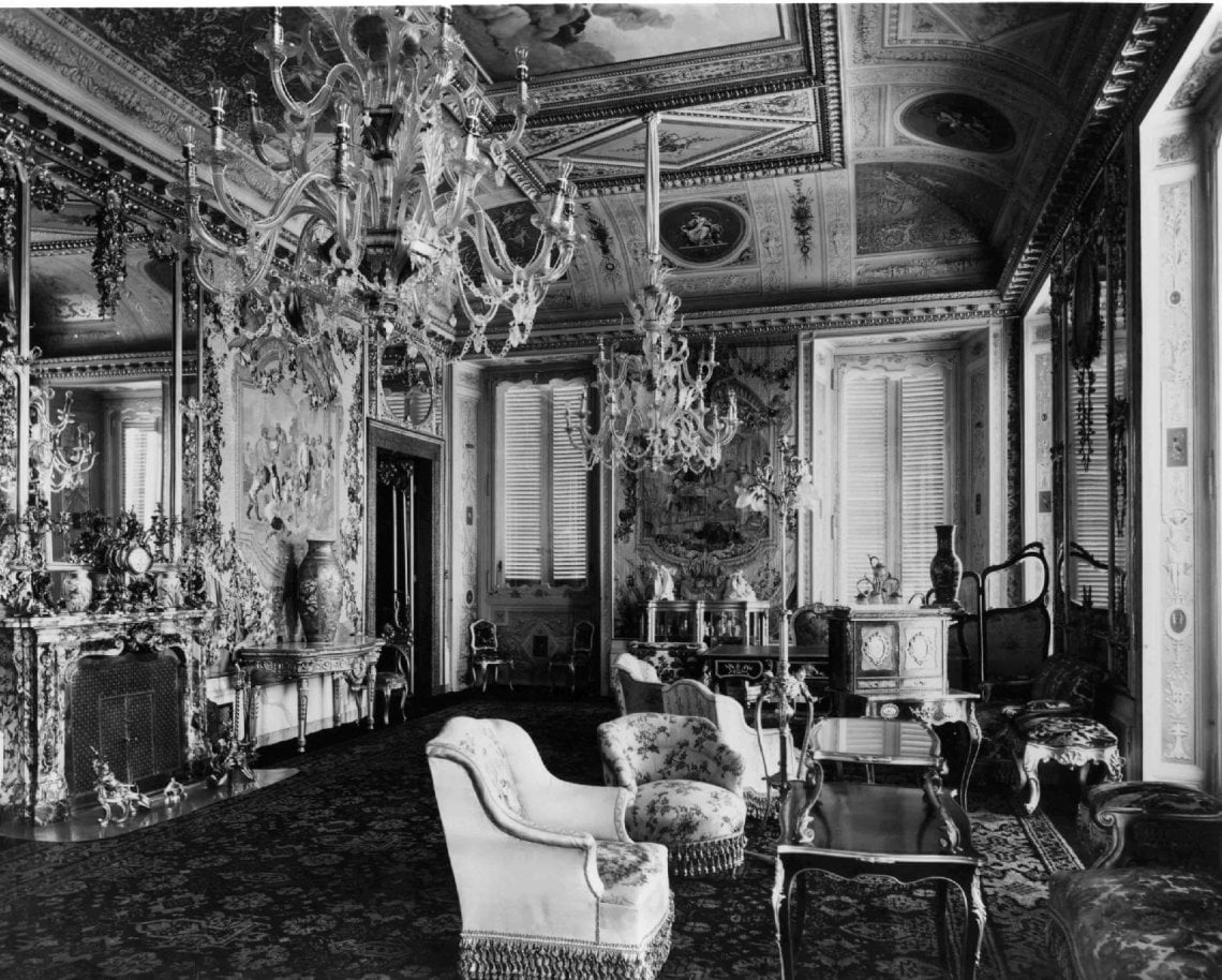 La Sala della musica in un'immagine storica foto dal sito del Quirinale)