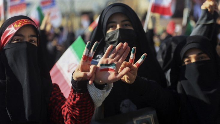 Manifestazione pro-regime a&nbsp;Hamedan