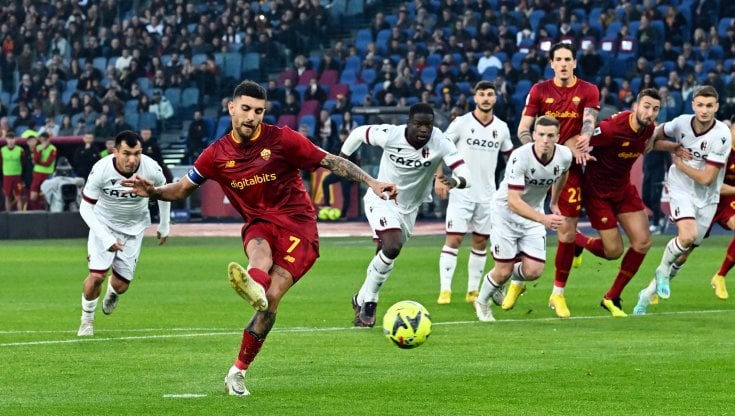 Il rigore decisivo di Pellegrini