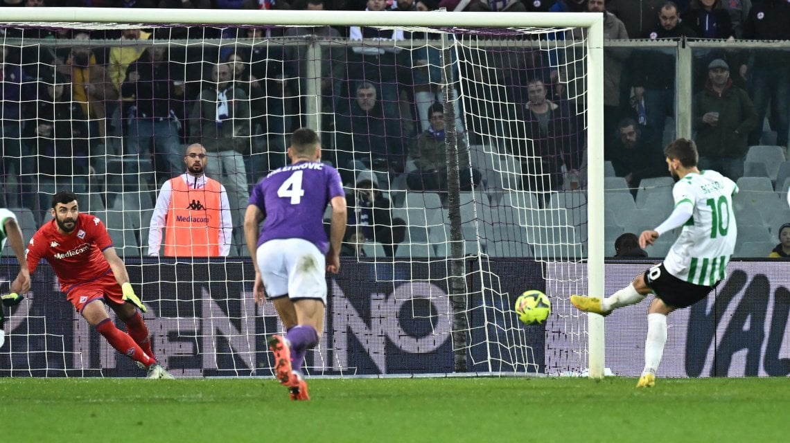 Il rigore segnato da Berardi