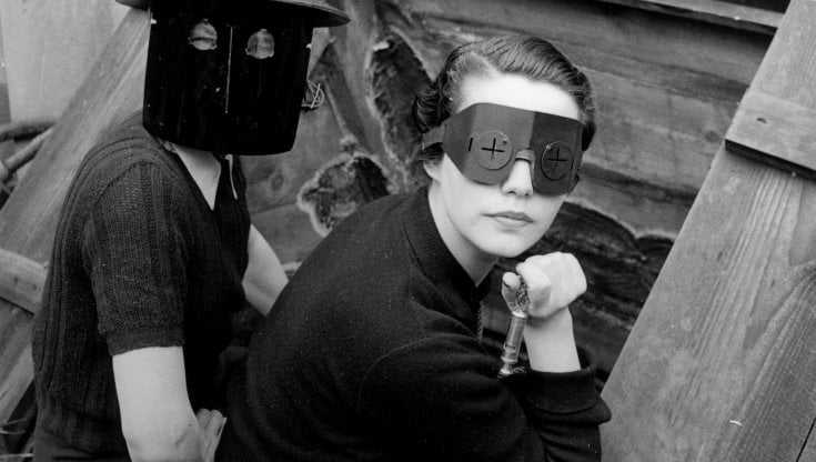 Lee Miller, Fire Masks, 21 Dowshire Hill, London, England, 1941