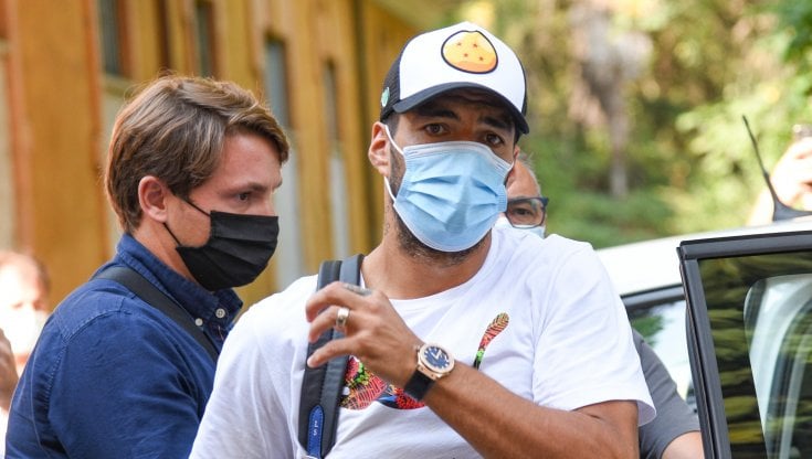Il calciatore Suarez a Perugia nel settembre 2020 per fare l'esame d'italiano all'Universit&agrave; per stranieri