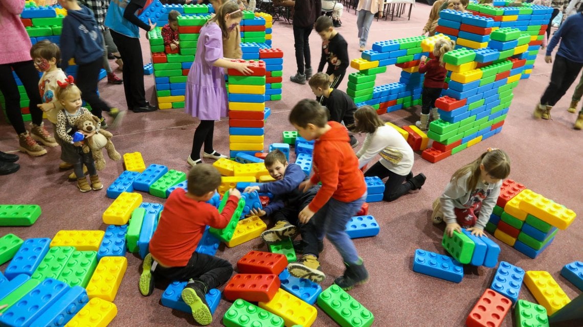 Un evento ricreativo per bambini ucraini rifugiati in Polonia