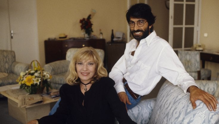 Monica Vitti con il marito Roberto Russo (Paris Match via Getty Images)