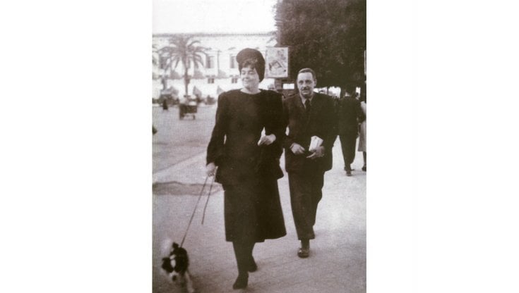 Licy e il marito Giuseppe Tomasi di Lampedusa a Palermo nei primi anni 30 del Novecento