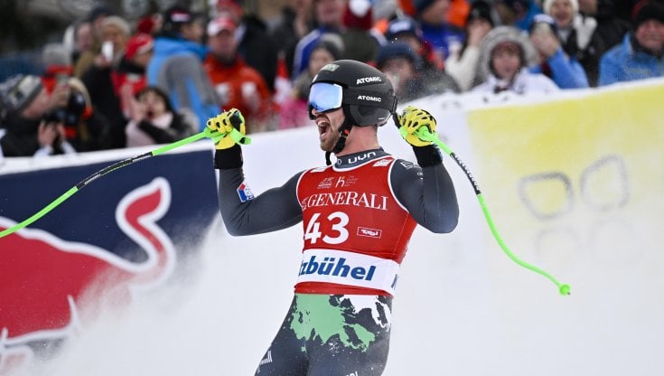 La gioia di Florian Schieder a Kitzbuehel