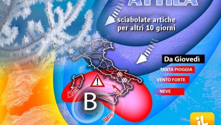 Previsioni meteo: sciabolate di freddo artico per altri dieci giorni