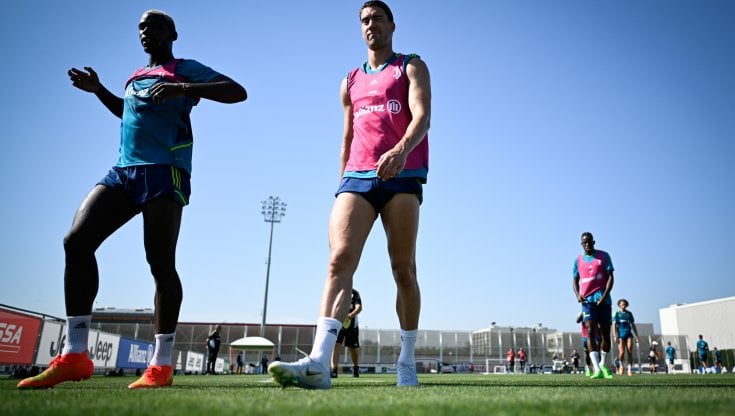 Paul Pogba e Dusan Vlahovic 