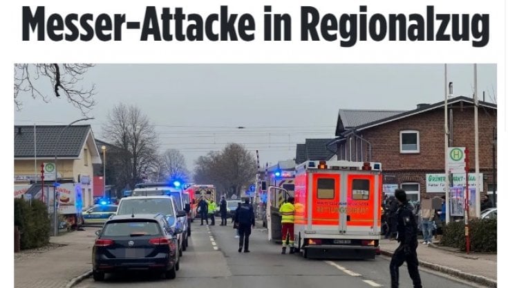 La notizia sull'homepage della Bild