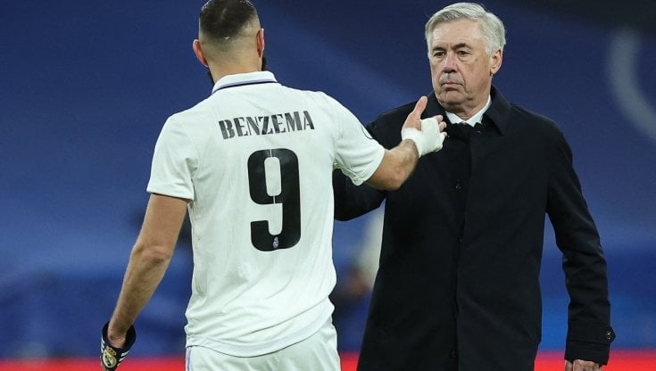 Karim Benzema e Carlo Ancelotti