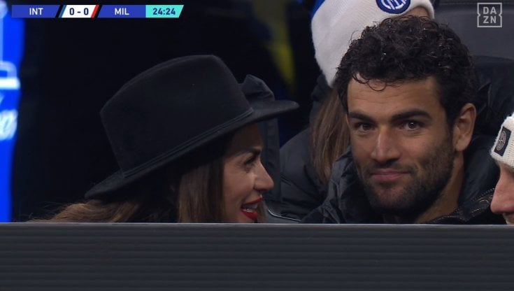 Melissa Satta e Matteo Berrettini insieme a San Siro