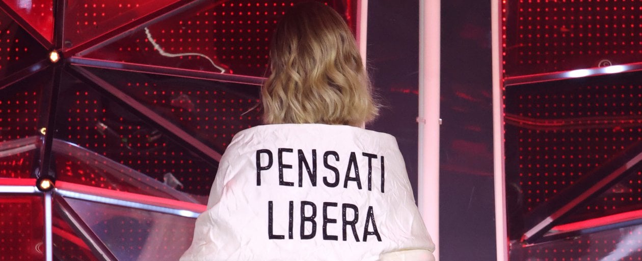Pensiamoci libere dal monologo all'Ariston