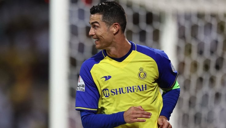 Cristiano Ronaldo esulta dopo il suo secondo gol