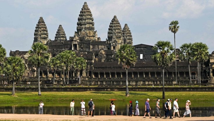 Un'immagine recente di Angkor Wat, ancora relativamente poco battuta dai turisti