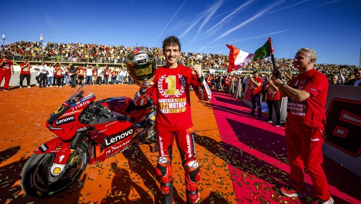 La vittoria del campionato mondiale di MotoGP del 2022 con Ducati. 