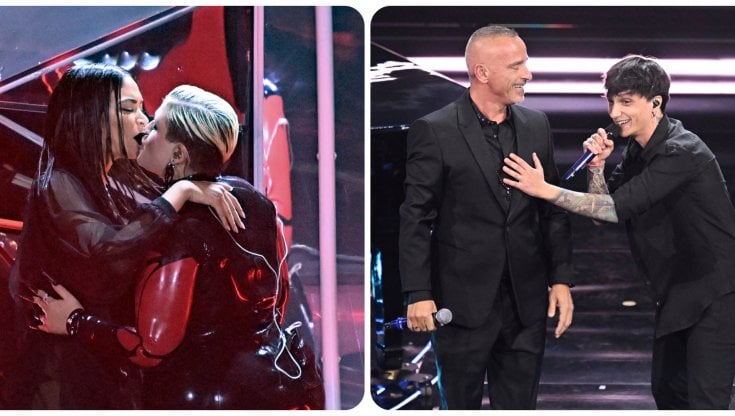 L'esibizione di Elodie con BigMama e di Ultimo con Eros Ramazzotti