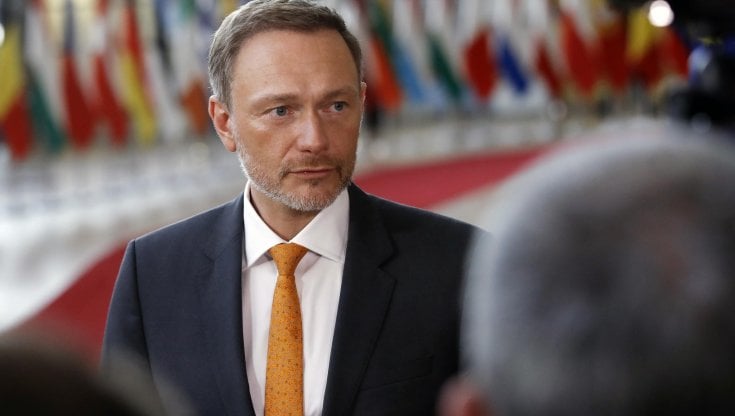 Il ministro tedesco delle Finanze, Christian Lindner, all'Ecofin di Bruxelles