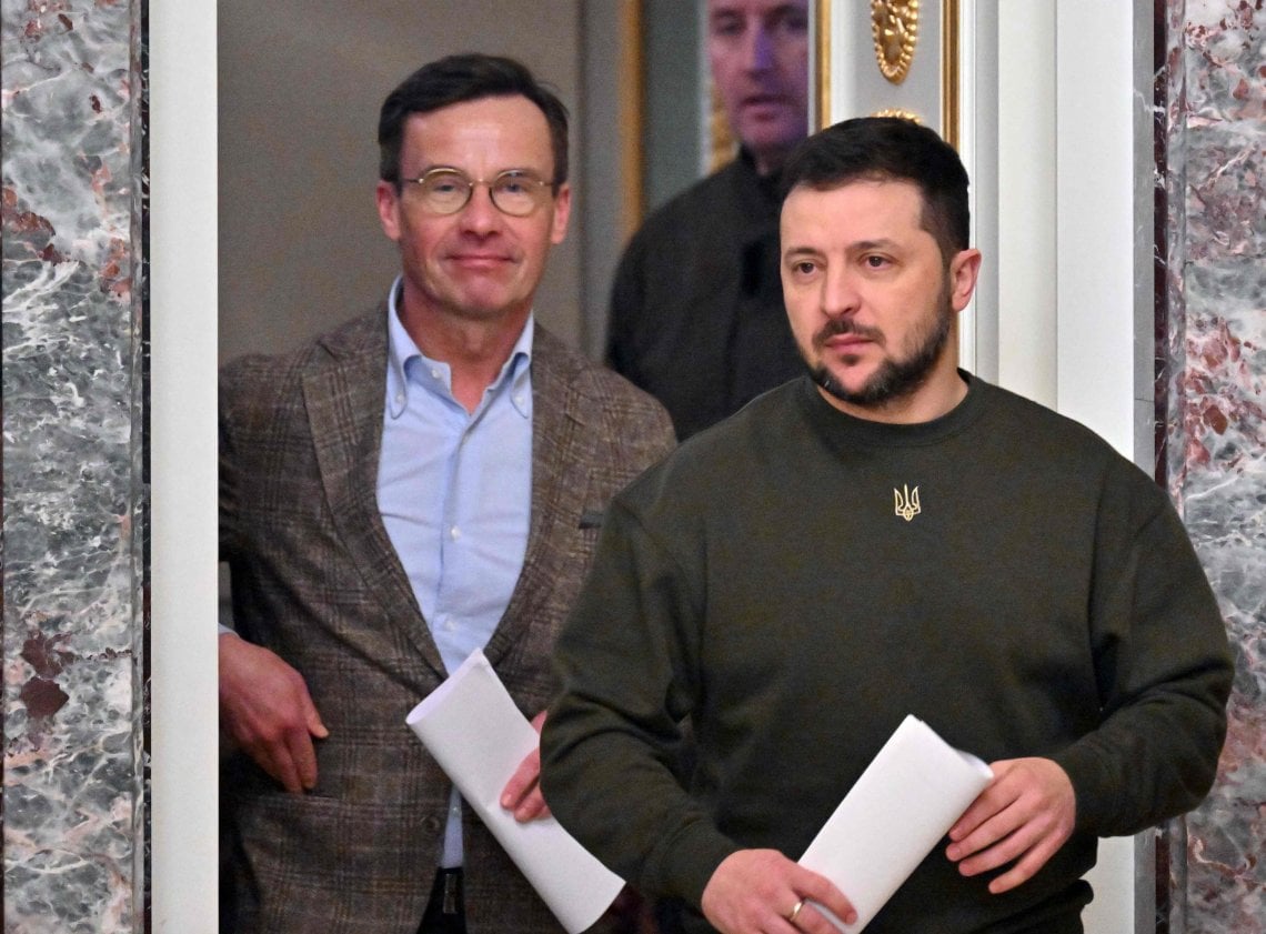 Zelensky e Ulf Kristersson