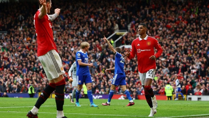 L'esultanza di Rashford