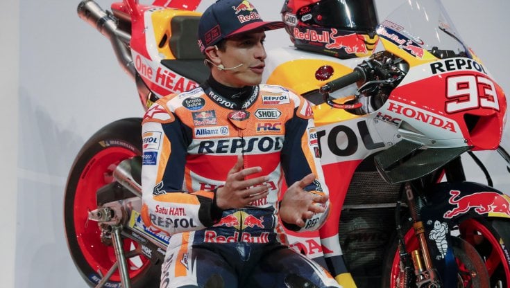 Marc Marquez alla presentazione della Repsol Honda&nbsp; a Madrid