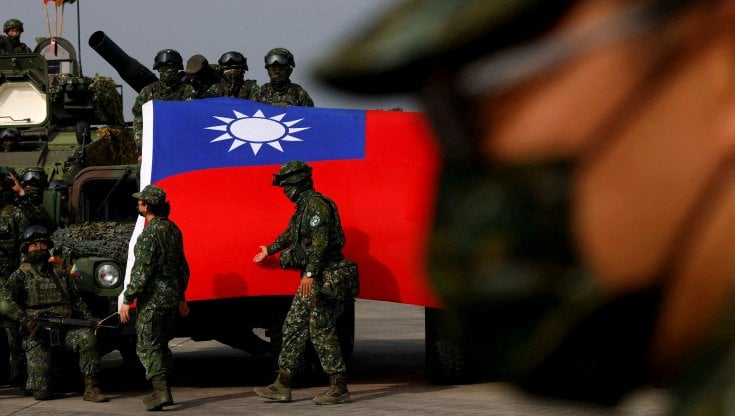 Militari taiwanesi in una base di Kaohsiung, Taiwan