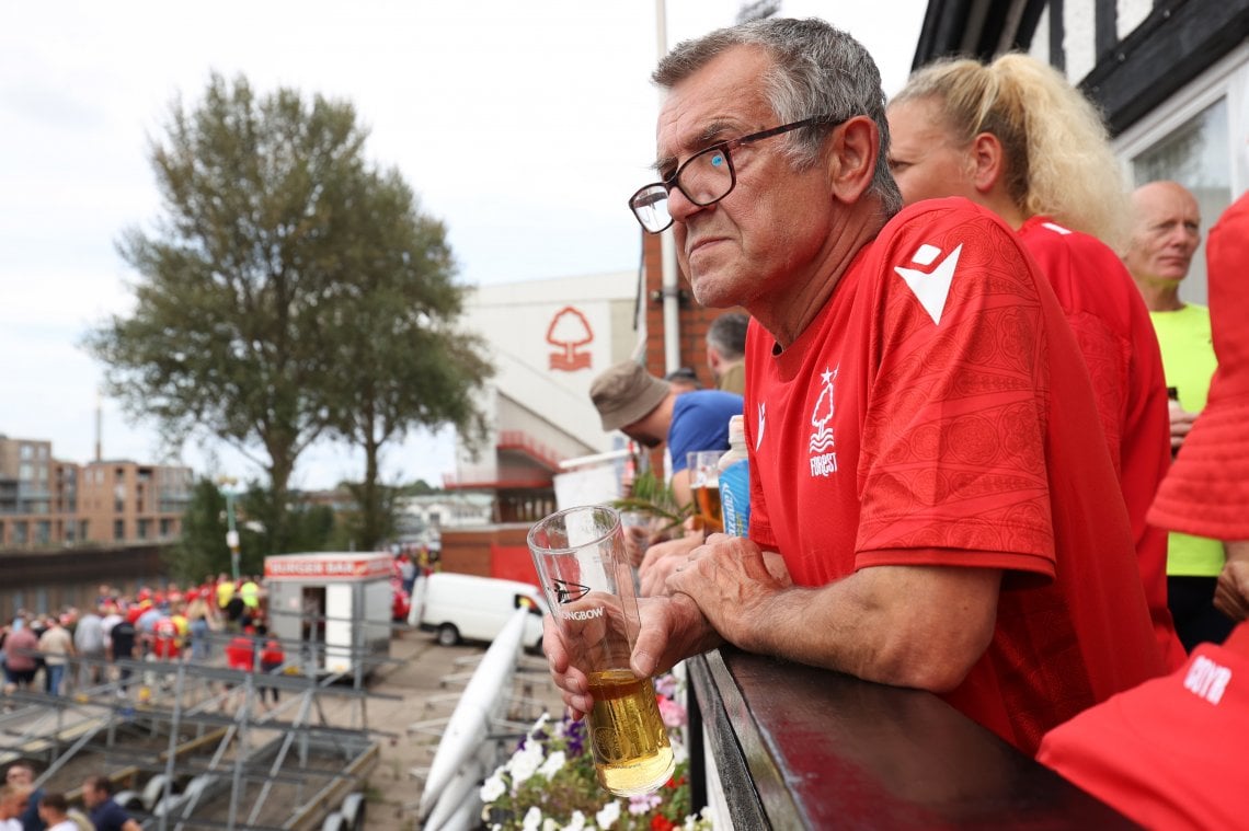 Un tifoso del Nottingham Forest
