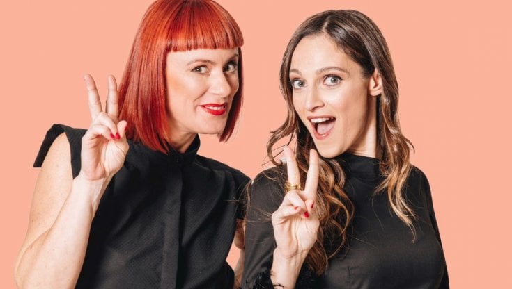 Sarah e Francesca nella locandina del tour che debutta gioved&igrave; 9 all&rsquo;Arci Bellezza di Milano.