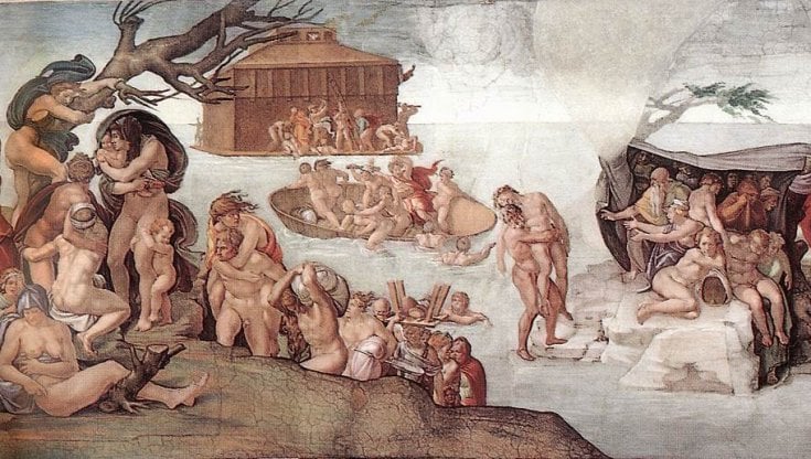 Michelangelo, Diluvio universale, Cappella Sistina