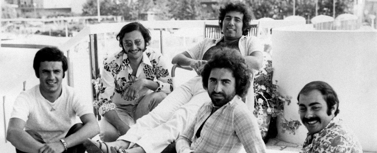 Pietruccio Montalbetti (al centro, con la barba) e i Dik Dik nel 1970