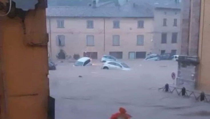 La piazza di Cantiano il 15 settembre 2022