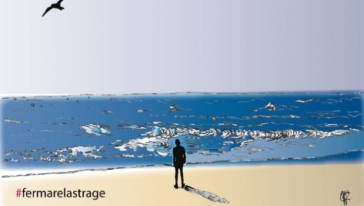 "Fermate la strage": sabato 11 marzo a decine di migliaia sulla spiaggia di Cutro. Con la fascia bianca al braccio 