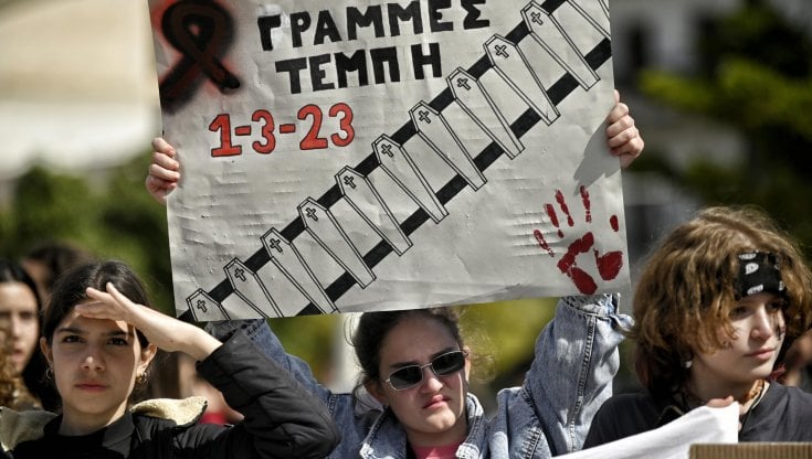 La manifestazione ad Atene