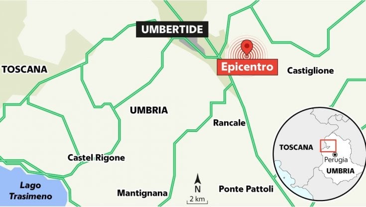 Terremoto in Umbria, ecco il meccanismo del sisma. L'Ingv: "Vicino alla faglia dell'Alto Tevere, che può generare forti scosse"