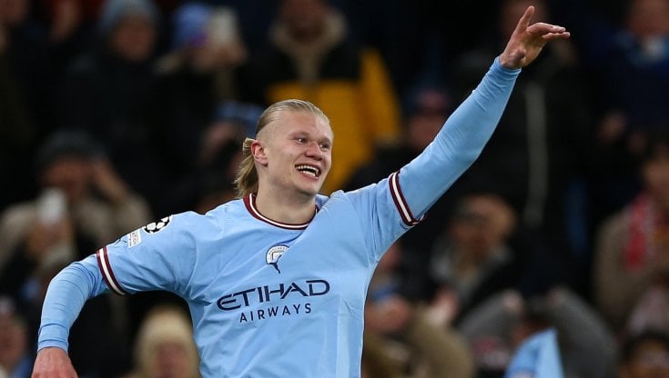 Haaland segna cinque gol in City-Lipsia: eguagliato il record assoluto della Champions