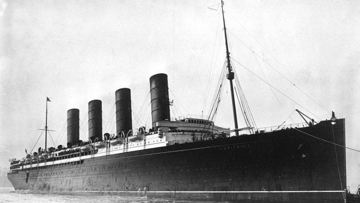 Il transatlantico Lusitania (Foto da Wikipedia)