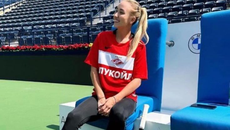 Popatova con la maglia dello Spartak Mosca